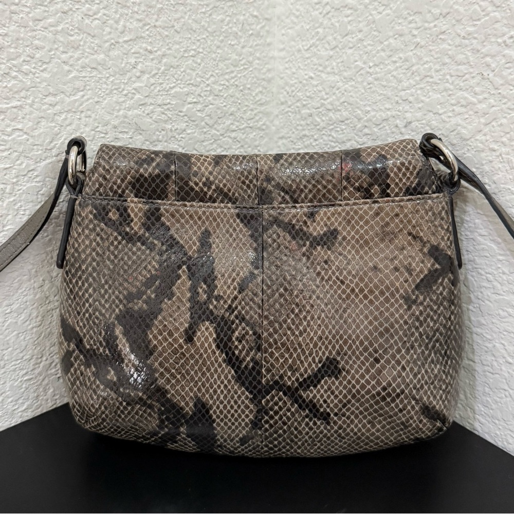 Coach Soho Snake Python Leather Flap Mini Crossbo… - image 3